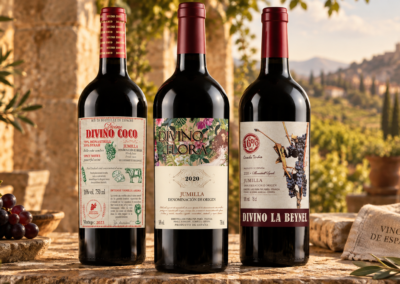 Divino wine bottle and label design