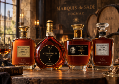 Marquis de Sade Cognac bottle and packaging