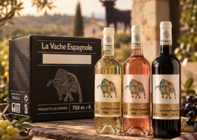 La Vache Espagnole wine range and labels