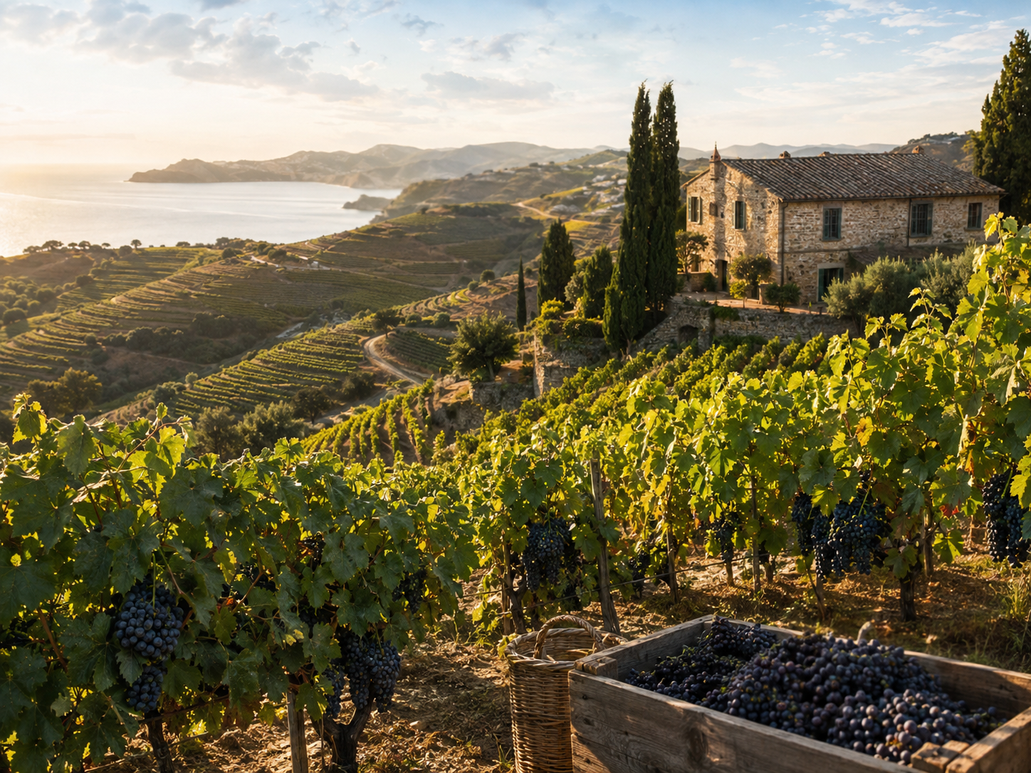 Southern European vineyard illustrating sourcing expansion to Italy and Portugal