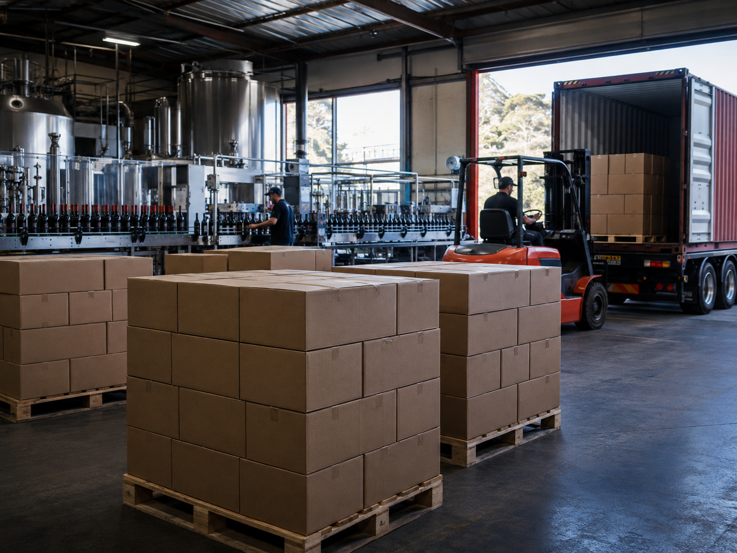 Export-ready production and logistics illustrating FSP today